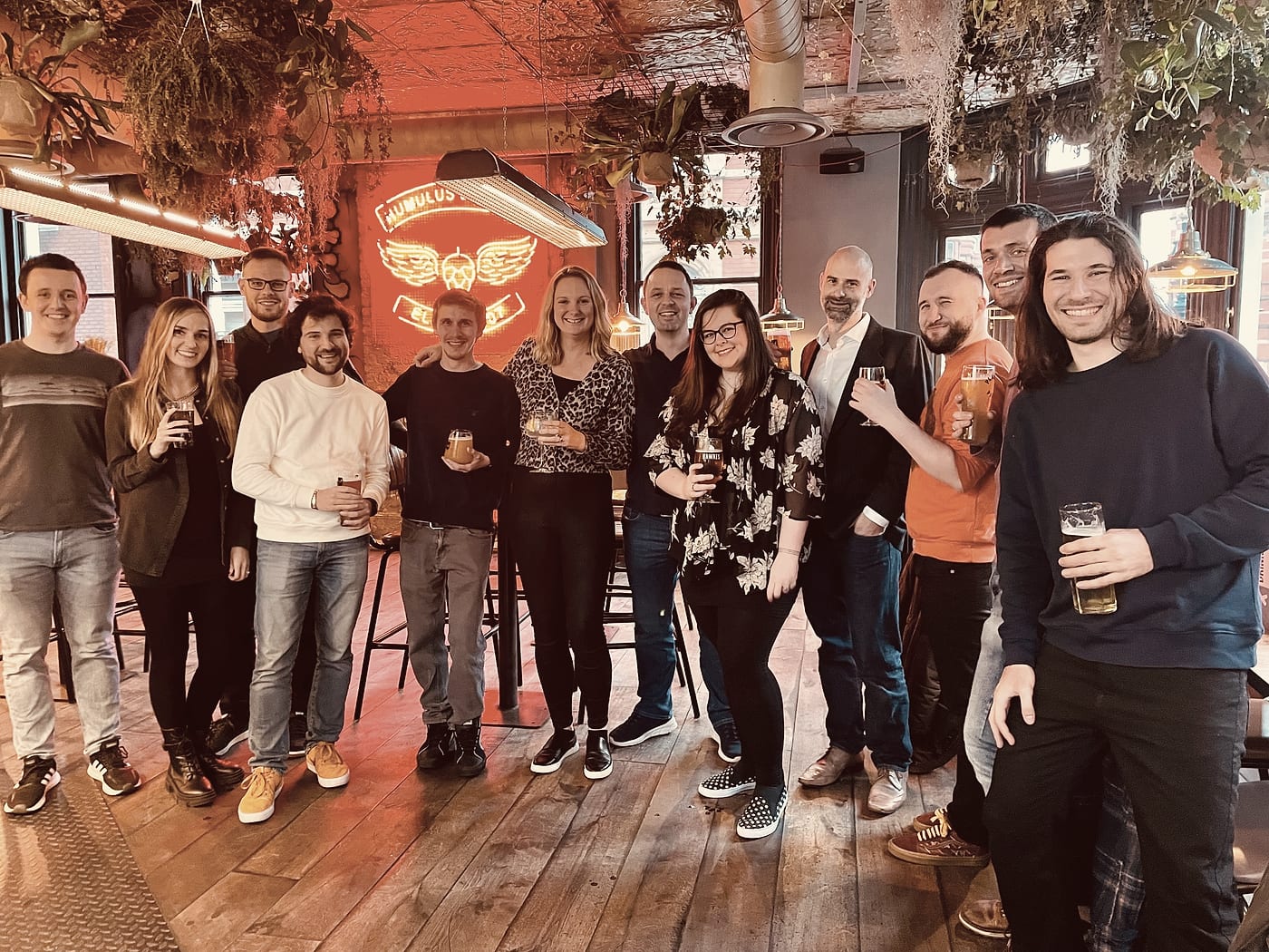 The Countfire team out for drinks